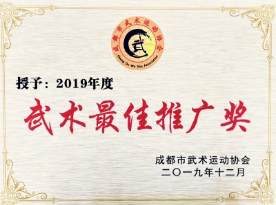 2019年武術最佳推廣獎